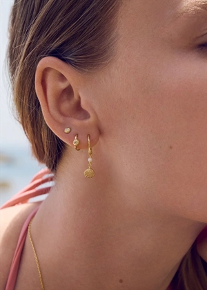 Ophelia earrings Forgyldt Maanesten 